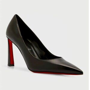 Christian Louboutin Condora Black Leather Pump 85mm Size 36 New without Box